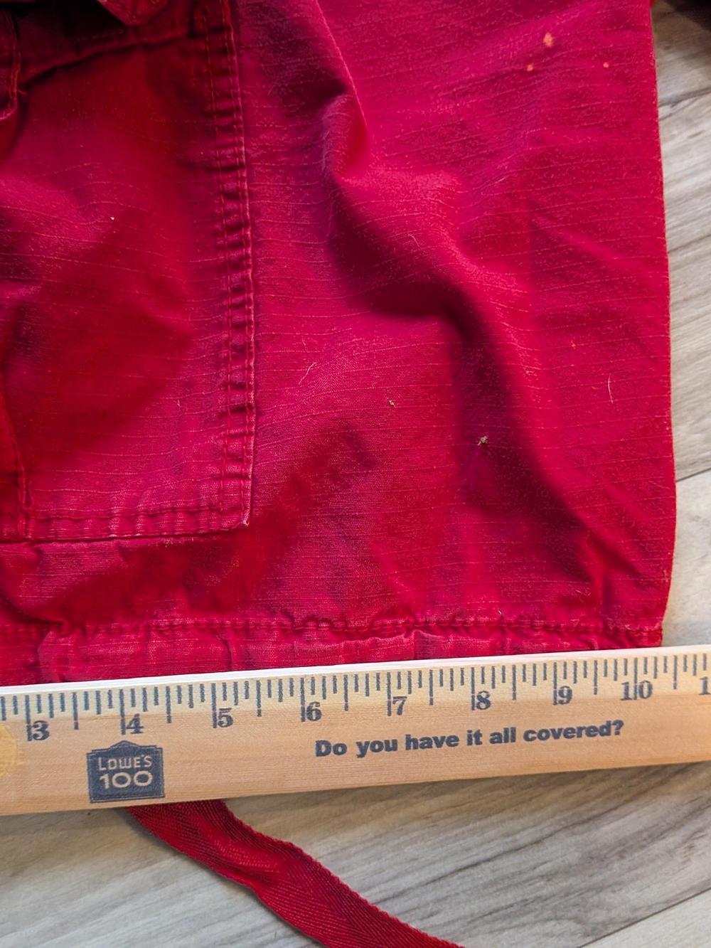 Southpole Men’s Red Cargo Shorts Size 32 Streetwear Y2K Skater Utility - Picture 7 of 10